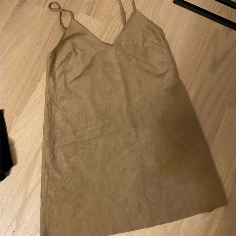 Aritzia Wilfred Free Suede Vivienne dress